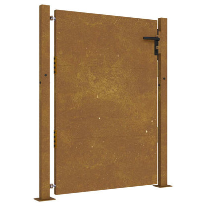 Cancello da giardino 100x150 cm in acciaio Corten