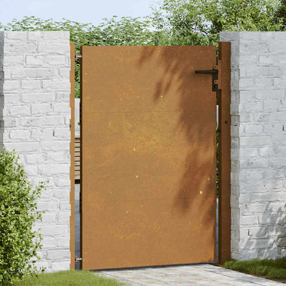 Cancello da giardino 100x150 cm in acciaio Corten