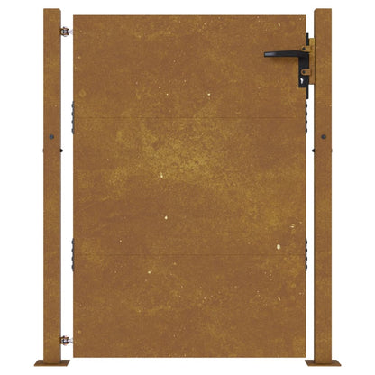 Cancello da Giardino 105x155 cm in Acciaio Corten