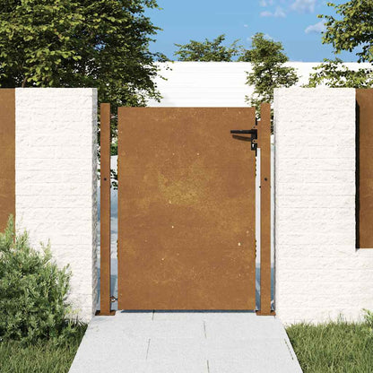 Cancello da giardino 100x150 cm in acciaio Corten