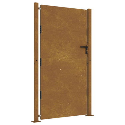Cancello da Giardino 105x180 cm in Acciaio Corten