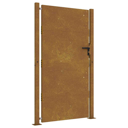 Cancello da giardino 100x175 cm in acciaio Corten