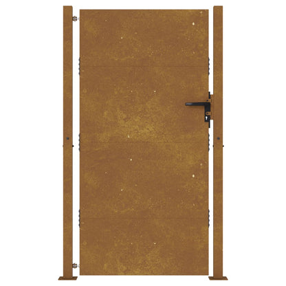 Cancello da Giardino 105x180 cm in Acciaio Corten