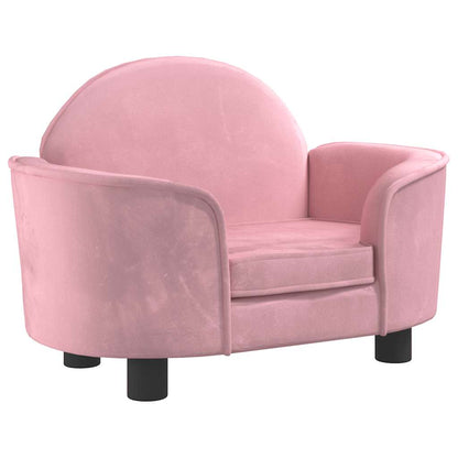 Lettino per Cani Rosa 66x40x45 cm in Velluto