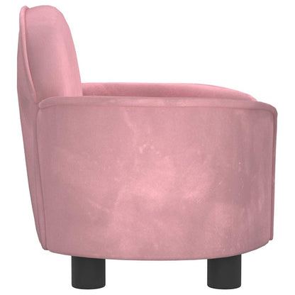 Lettino per Cani Rosa 66x40x45 cm in Velluto