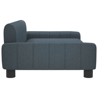 Lettino per Cani Grigio Scuro 90x53x30 cm in Tessuto