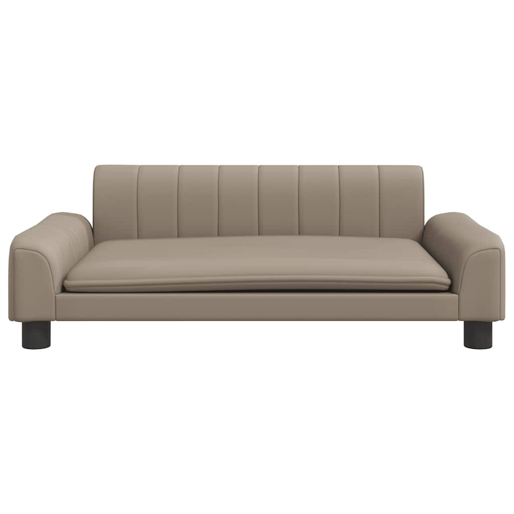 Lettino per Cani Cappuccino 90x53x30 cm in Similpelle