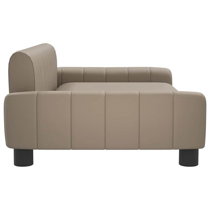 Lettino per Cani Cappuccino 90x53x30 cm in Similpelle