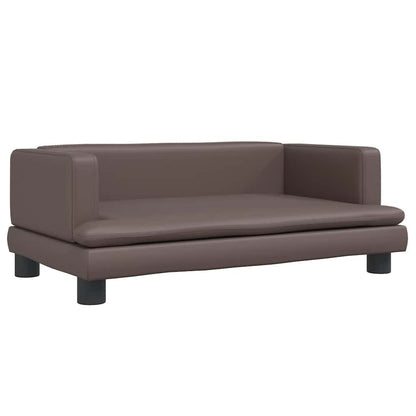 Lettino per Cani Marrone 80x45x30 cm in Similpelle