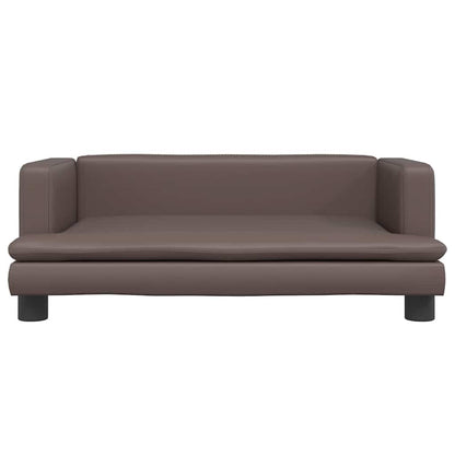 Lettino per Cani Marrone 80x45x30 cm in Similpelle