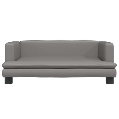 Lettino per Cani Grigio 80x45x30 cm in Similpelle
