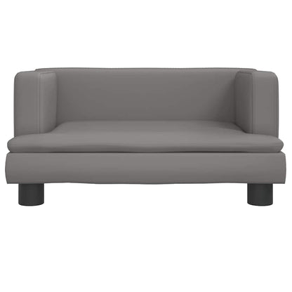 Lettino per Cani Grigio 60x40x30 cm in Similpelle