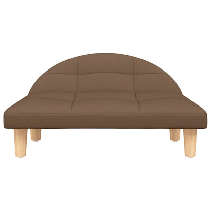 Lettino per Cani Marrone 70x52x30 cm in Tessuto