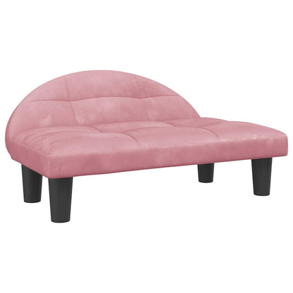 Lettino per Cani Rosa 70x52x30 cm in Velluto