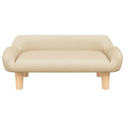 Lettino per Cani Crema 70x40x24 cm in Tessuto