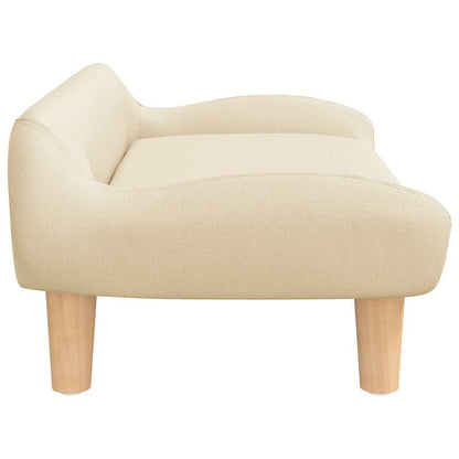 Lettino per Cani Crema 70x40x24 cm in Tessuto