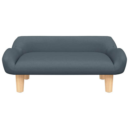 Lettino per Cani Grigio Scuro 70x40x24 cm in Tessuto