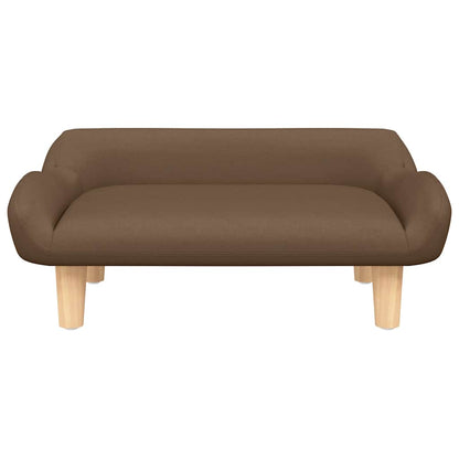 Lettino per Cani Marrone 70x40x24 cm in Tessuto