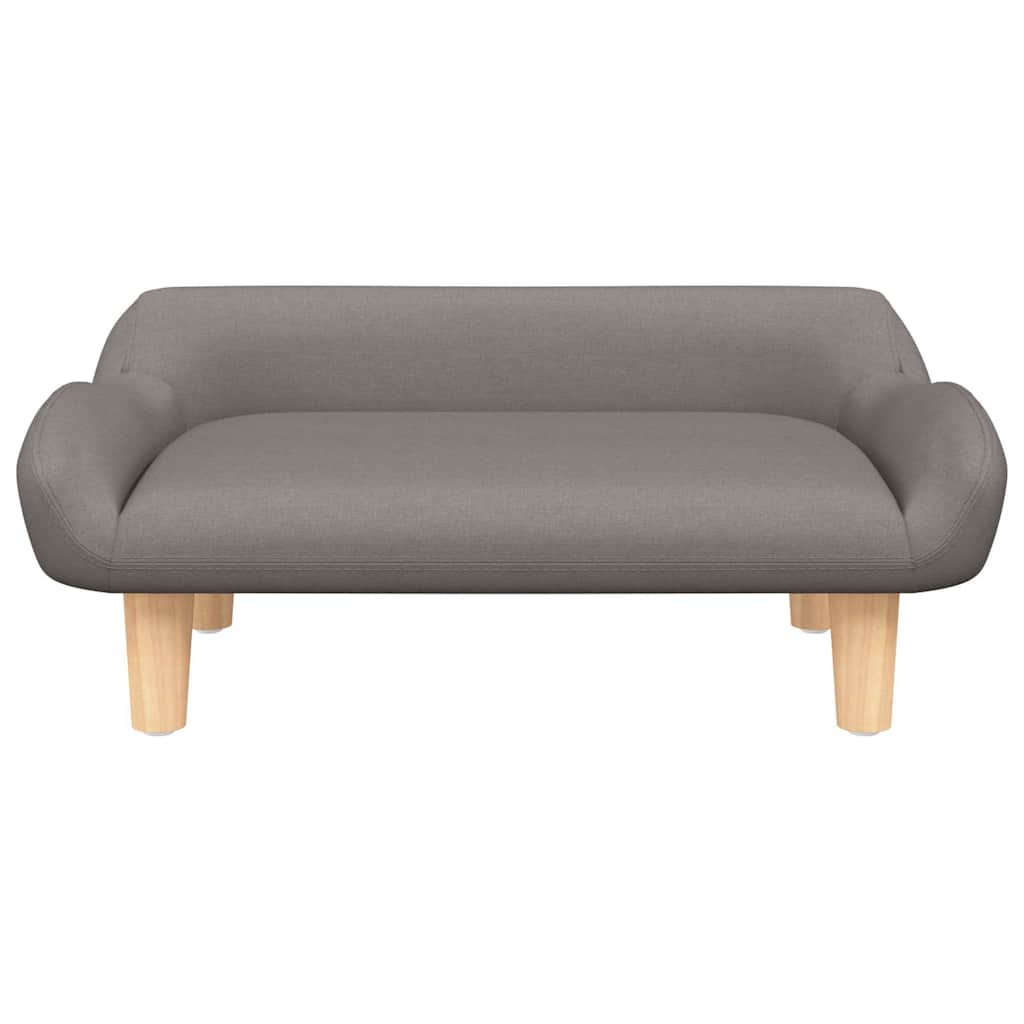 Lettino per Cani Tortora 70x40x24 cm in Tessuto