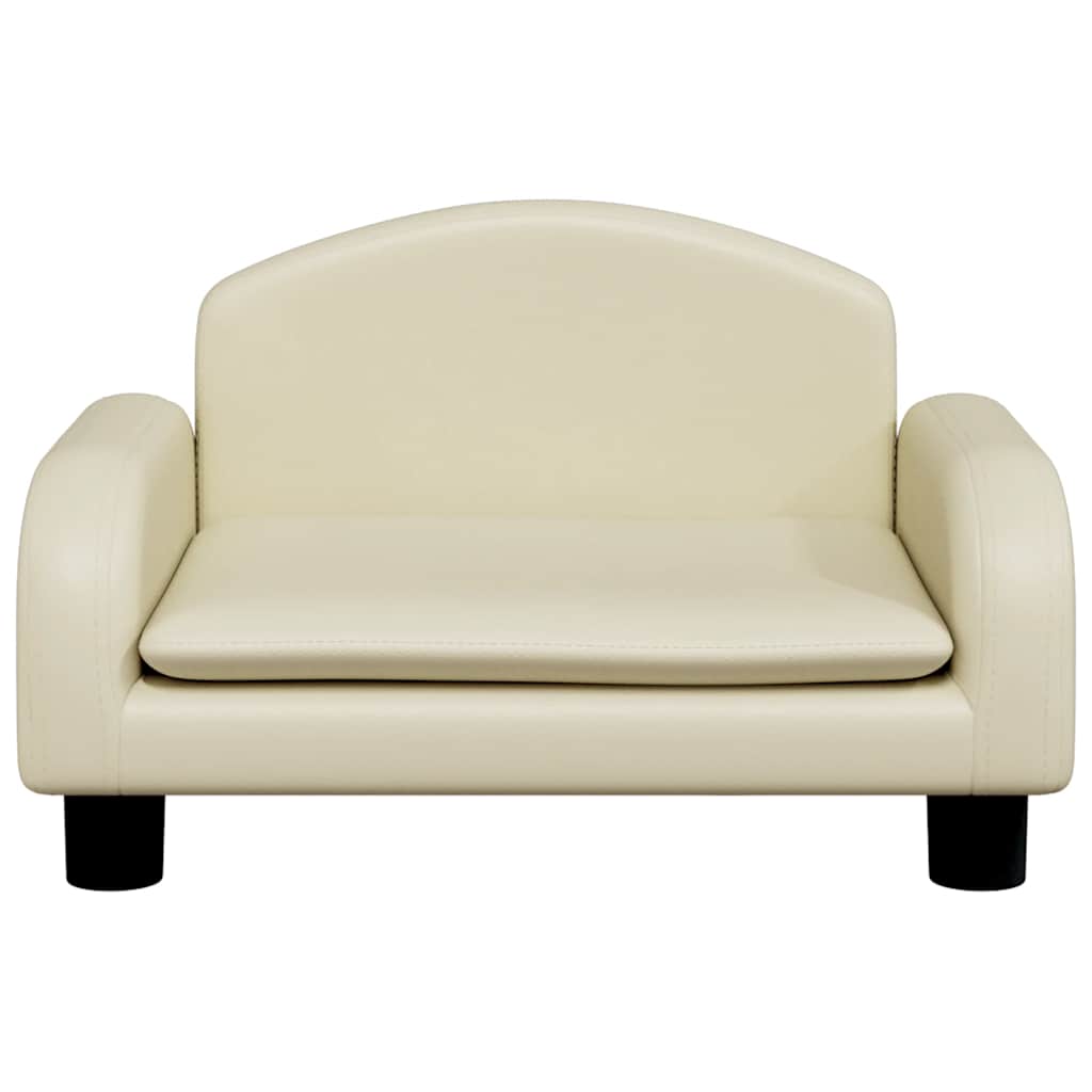 Lettino per Cani Crema 50x40x30 cm in Similpelle