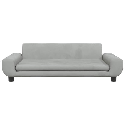 Lettino per Cani Grigio Chiaro 100x54x33 cm in Velluto