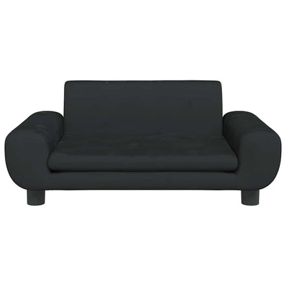 Lettino per Cani Nero 70x45x33 cm in Velluto