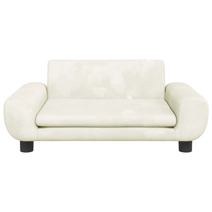 Lettino per Cani Crema 70x45x33 cm in Velluto