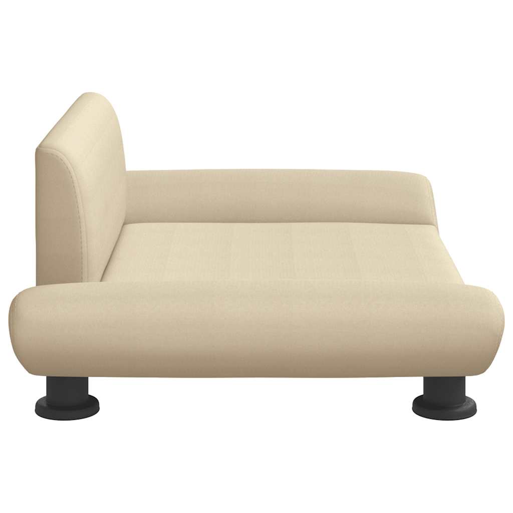 Lettino per Cani Crema 70x45x28 cm in Tessuto