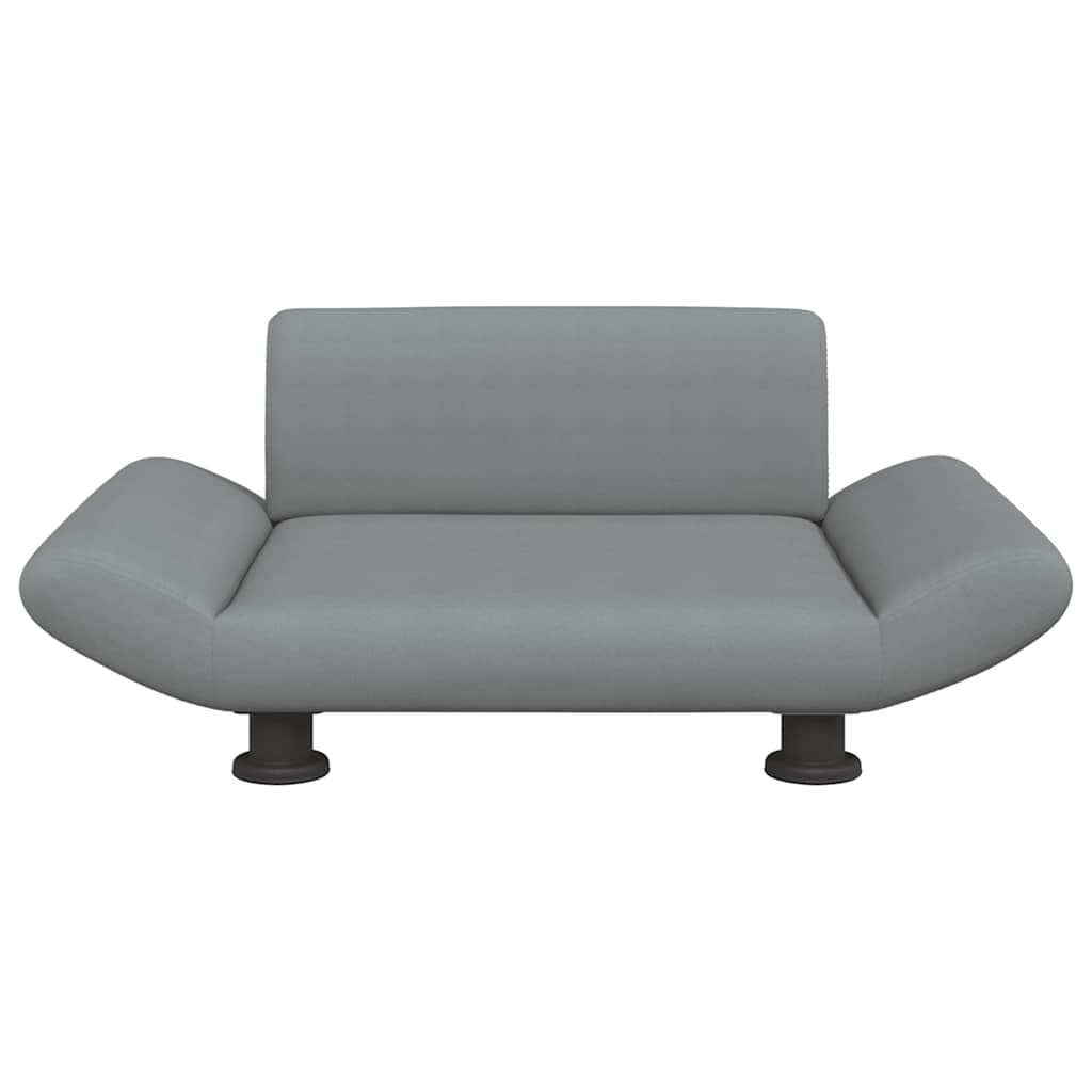 Lettino per Cani Grigio Chiaro 70x45x28 cm in Tessuto