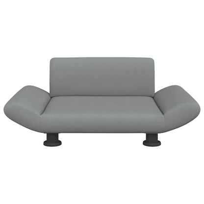 Lettino per Cani Grigio Chiaro 70x45x28 cm in Tessuto