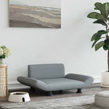 Lettino per Cani Grigio Chiaro 70x45x28 cm in Tessuto