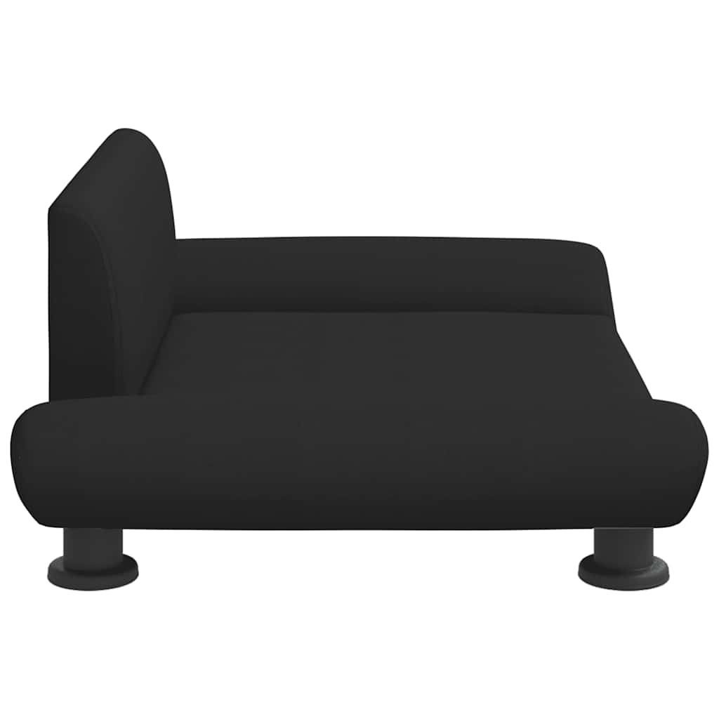 Lettino per Cani Nero 70x45x28 cm in Tessuto