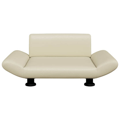 Lettino per Cani Crema 70x45x28 cm in Similpelle
