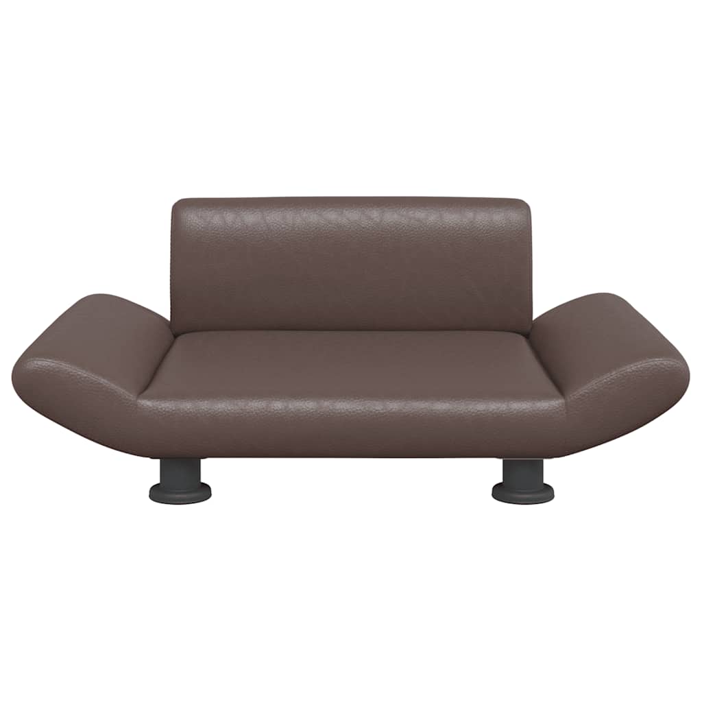 Lettino per Cani Marrone 70x45x28 cm in Similpelle