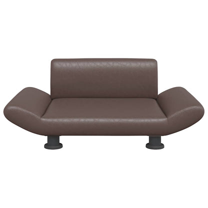 Lettino per Cani Marrone 70x45x28 cm in Similpelle