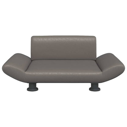 Lettino per Cani Grigio 70x45x28 cm in Similpelle