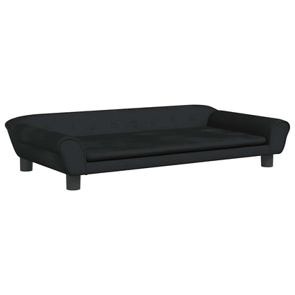 Lettino per Cani Nero 100x50x21 cm in Velluto