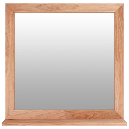 Specchio da Parete 55x55 cm in Legno Massello di Noce