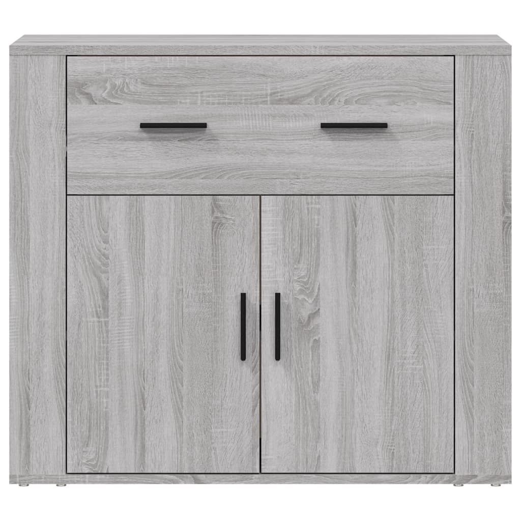 Credenza Grigio Sonoma 80x33x70 cm in Legno Multistrato