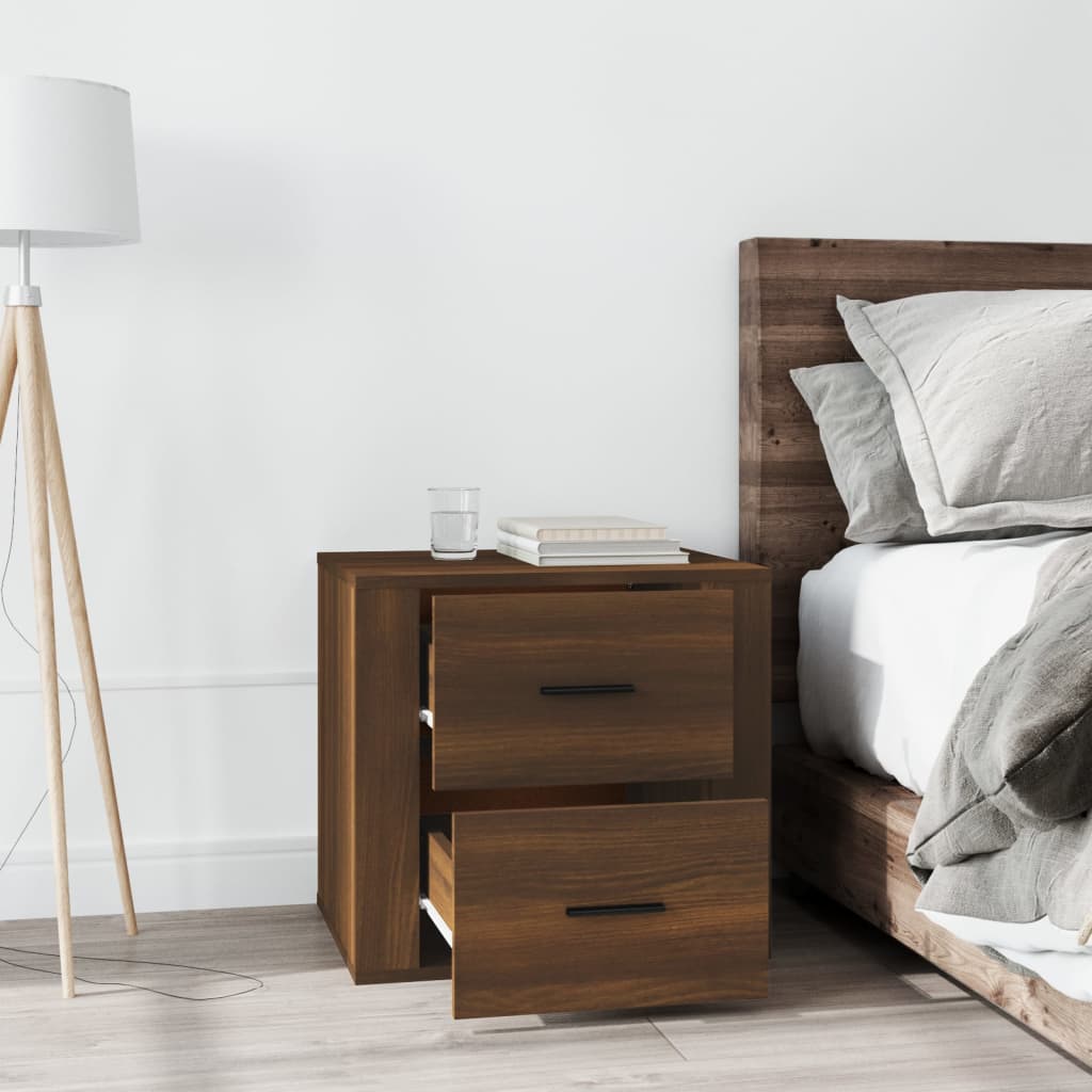Comodino Rovere Marrone 50x39x47 cm