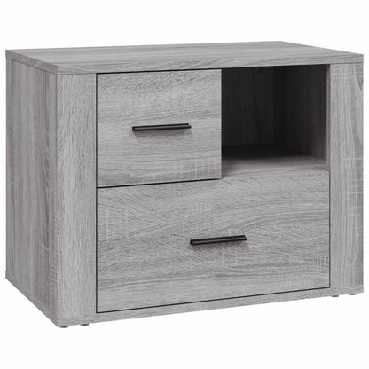 Comodino Grigio Sonoma 60x36x45 cm in Legno Multistrato