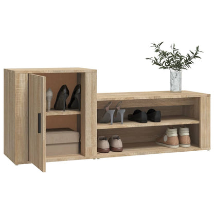 Scarpiera Rovere Sonoma 130x35x54 cm in Legno Multistrato