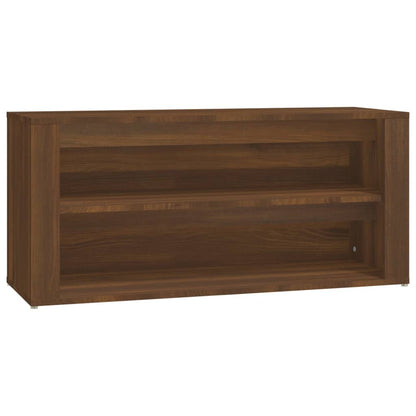 Scarpiera Rovere Marrone 100x35x45 cm in Legno Multistrato