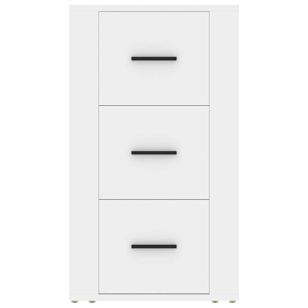 Credenza Bianca 40x33x70 cm in Legno Multistrato