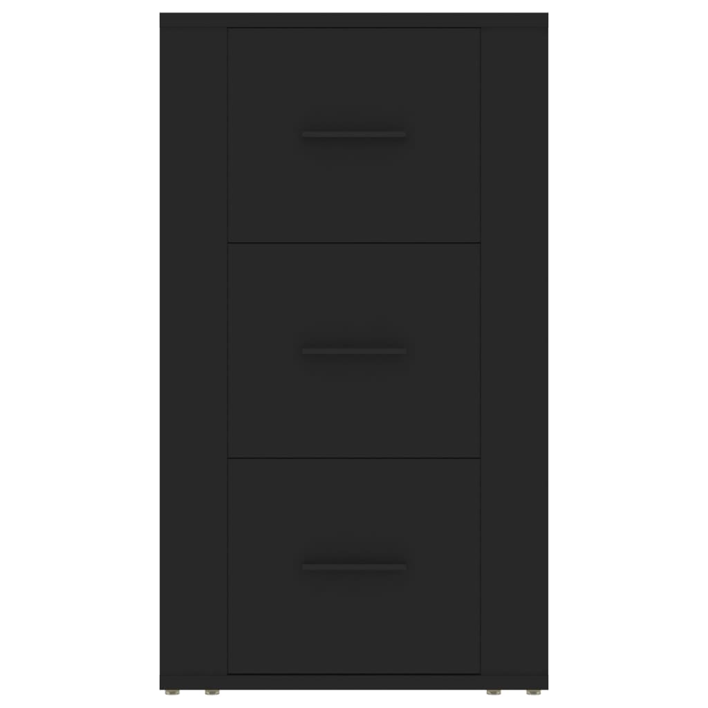 Credenza Nera 40x33x70 cm in Legno Multistrato