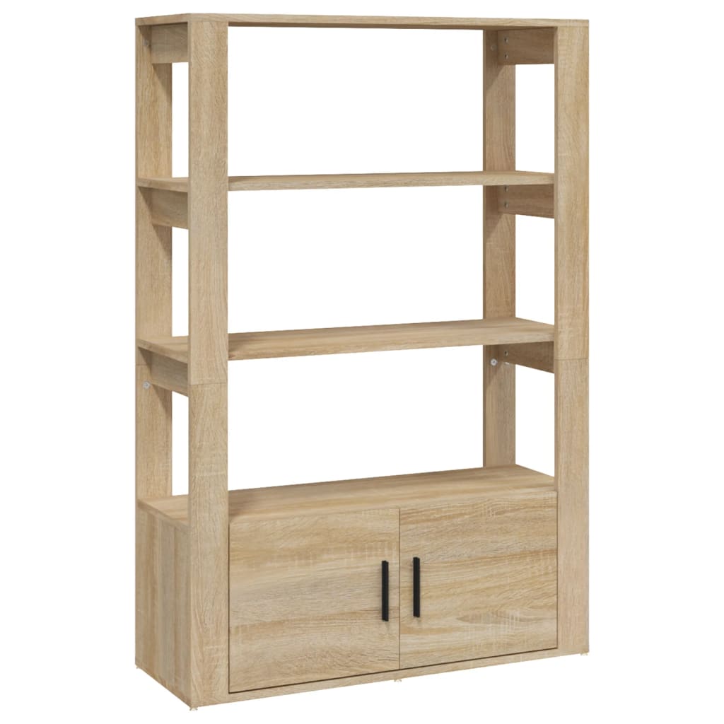 Credenza Rovere Sonoma 80x30x119,5 cm in Legno Multistrato