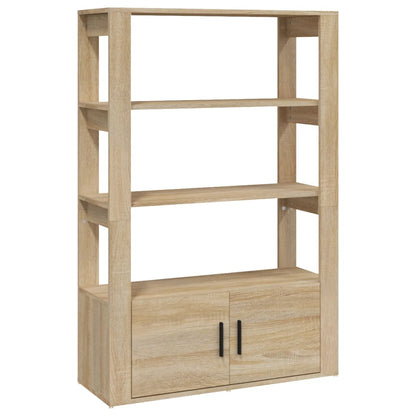Credenza Rovere Sonoma 80x30x119,5 cm in Legno Multistrato