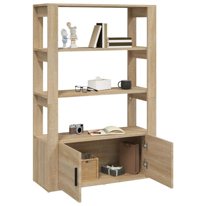 Credenza Rovere Sonoma 80x30x119,5 cm in Legno Multistrato