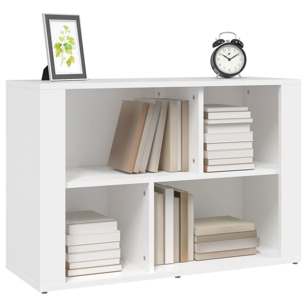 Credenza Bianca 80x30x54 cm in Legno Multistrato