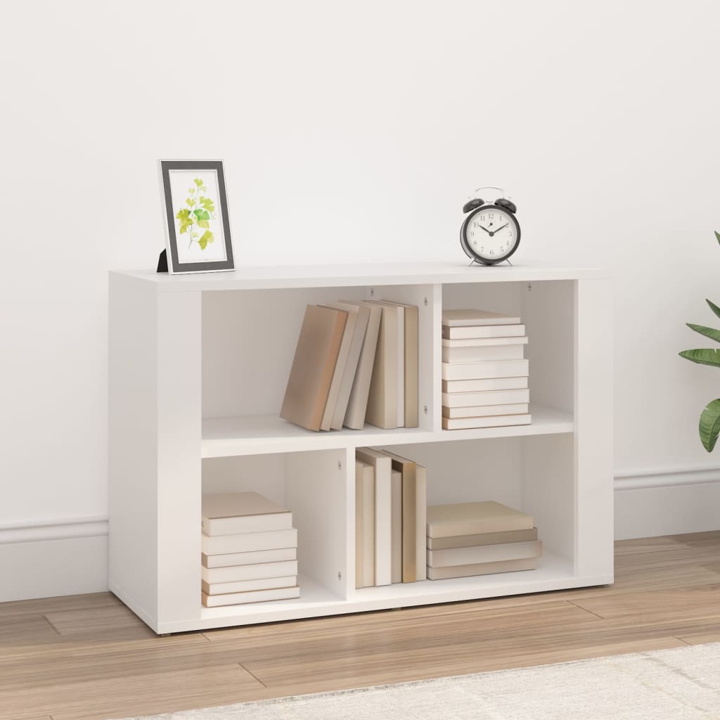 Credenza Bianca 80x30x54 cm in Legno Multistrato